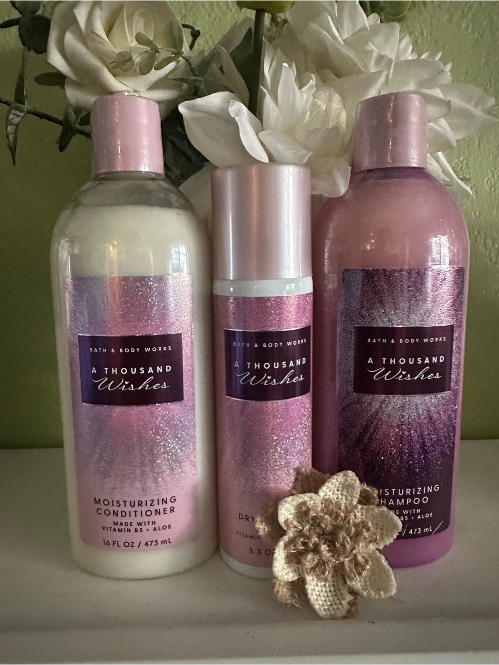 NEW BBW (3) PC THOUSAND WISHES HAIR CARE BUNDLE
